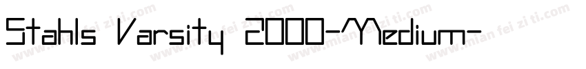 Stahls Varsity 2000-Medium字体转换